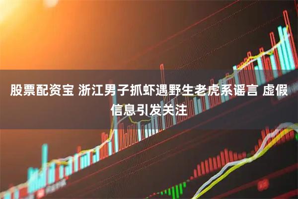 股票配资宝 浙江男子抓虾遇野生老虎系谣言 虚假信息引发关注